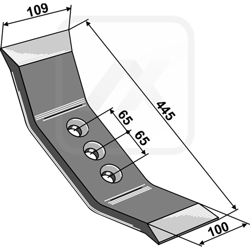 Landwirtschaft Bodenbearbeitung Grubber Schare & Leitbleche Schar Pegoraro