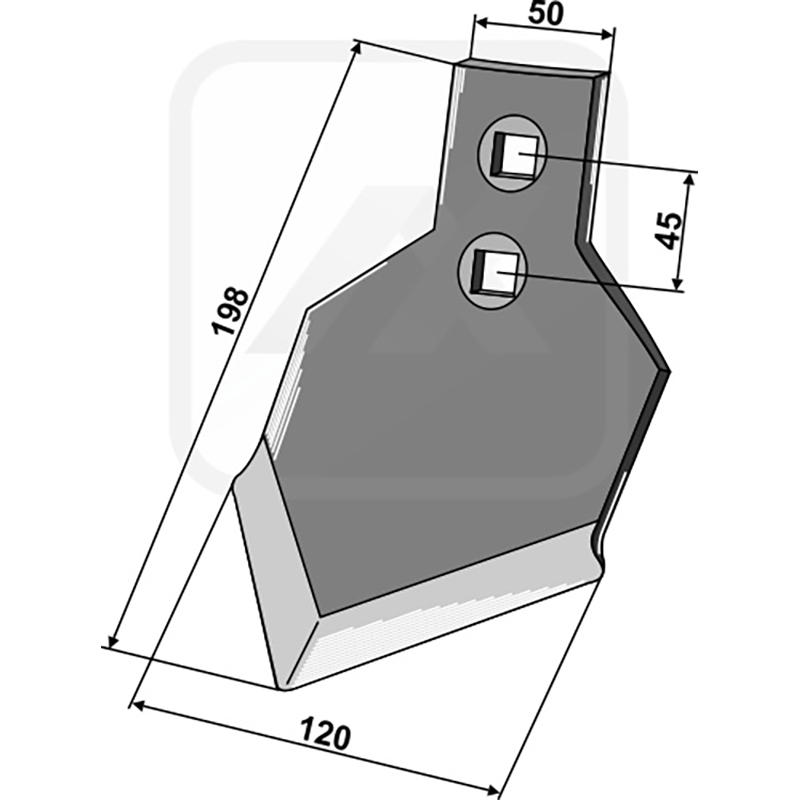 Landwirtschaft Bodenbearbeitung Grubber Schare & Leitbleche Triodan- Schar 