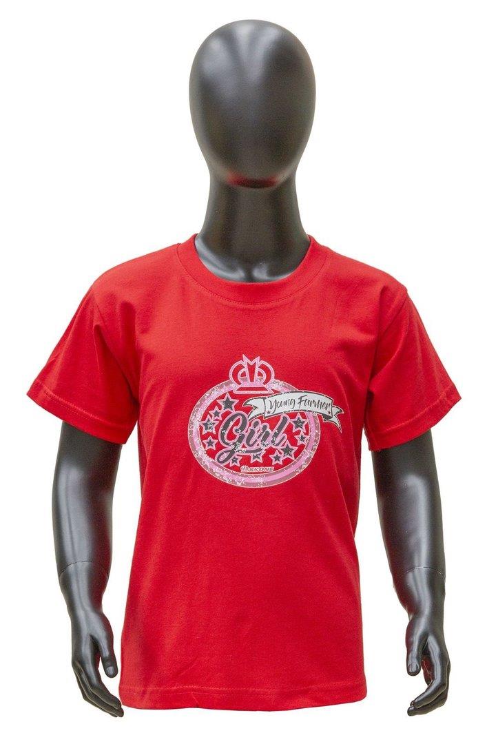 KRONE T-SHIRT GIRL ROT