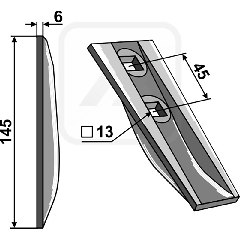 Landwirtschaft Bodenbearbeitung Grubber Schare & Leitbleche Schar-Keil Nichols