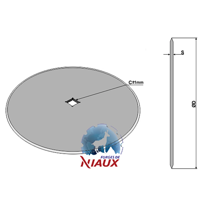Landwirtschaft Bodenbearbeitung Scheibeneggen Sechscheibe glatt glatt Niaux