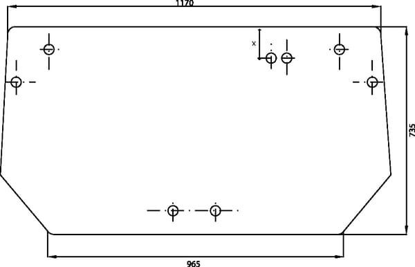 Kramp Heckscheibe oben 00110806030N