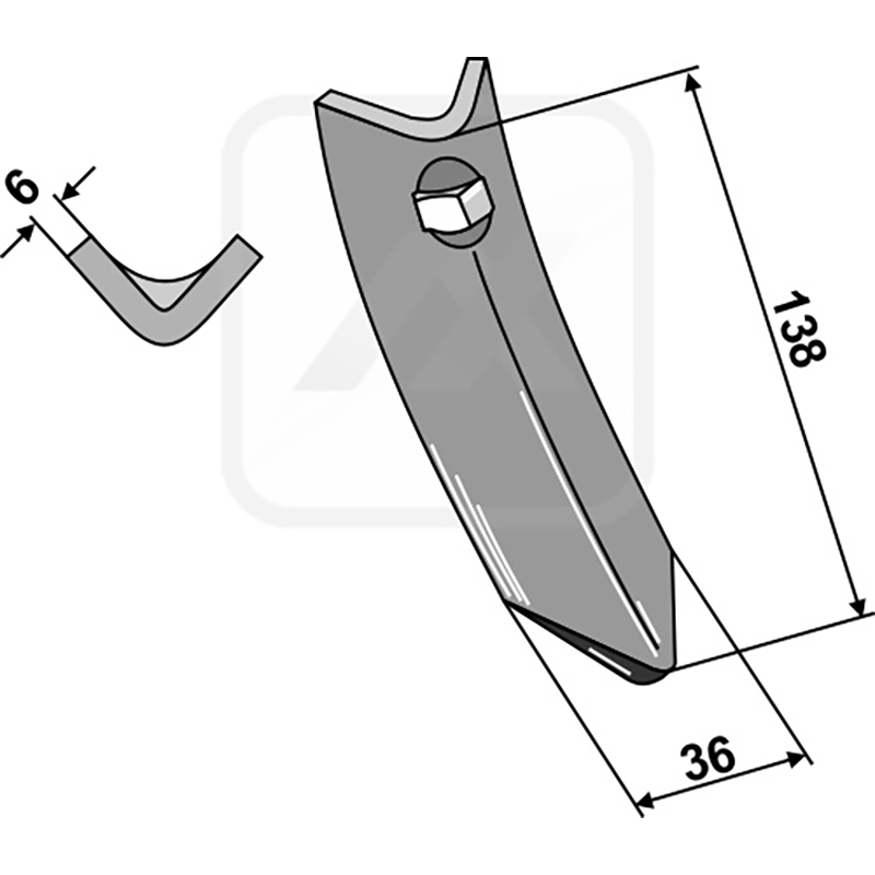 Landwirtschaft Bodenbearbeitung Grubber Schare & Leitbleche Schar Marsk-Stig