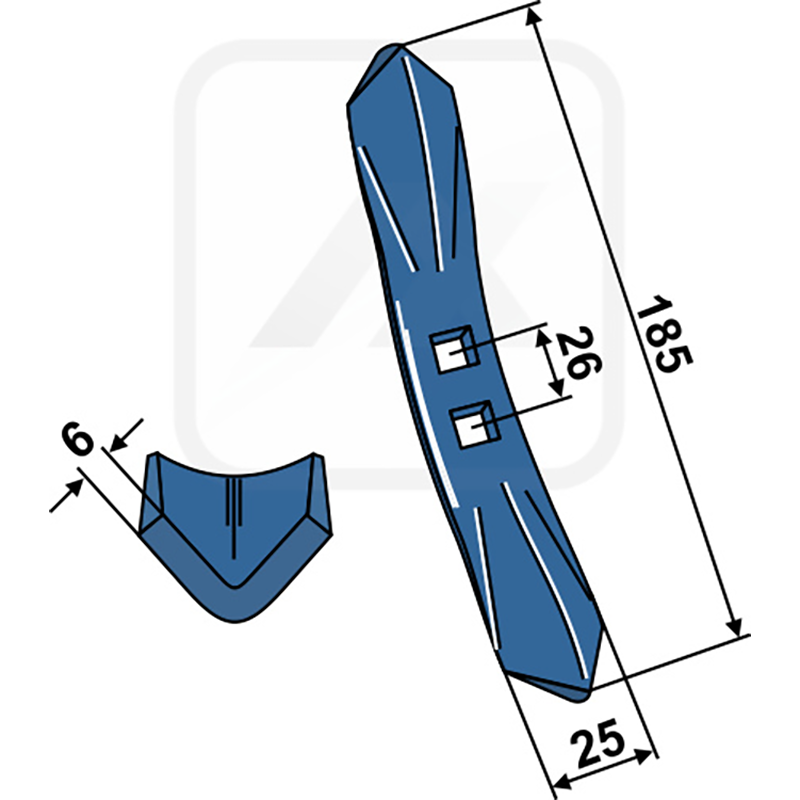 Landwirtschaft Bodenbearbeitung Grubber Schare & Leitbleche Schar 