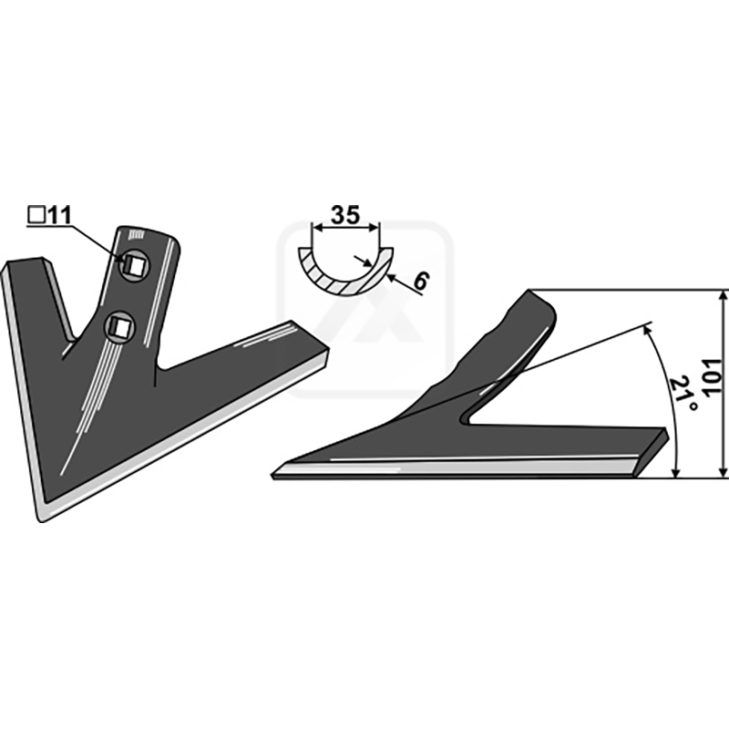 Landwirtschaft Bodenbearbeitung Grubber Schare & Leitbleche Gänsefussschar 