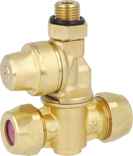 Doppelte Messingdüsen  e Halter Keramikplatte F20002