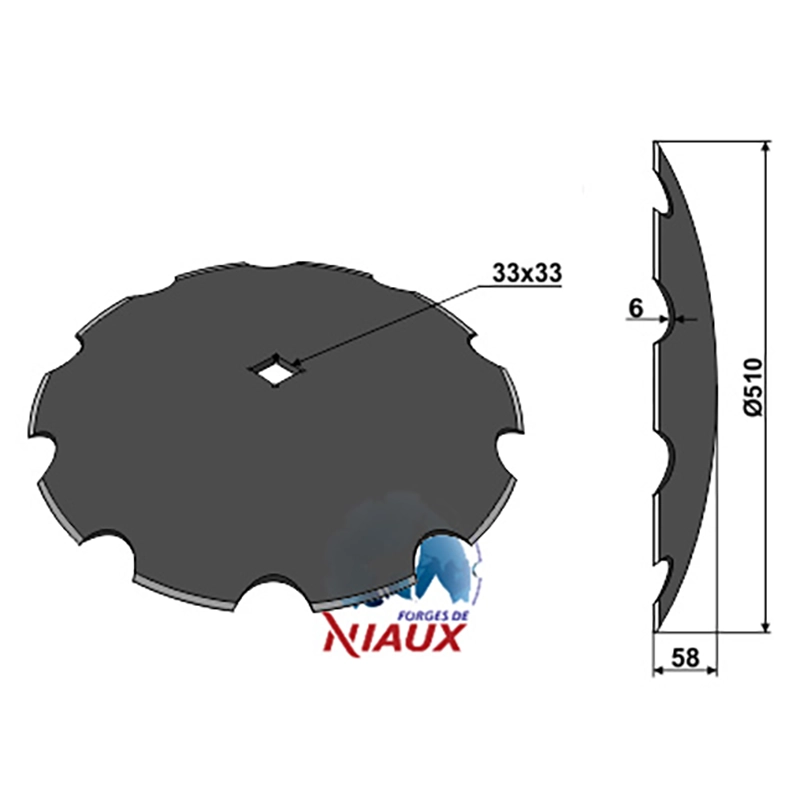 Landwirtschaft Bodenbearbeitung Scheibeneggen Scheibe gezackt John Deere