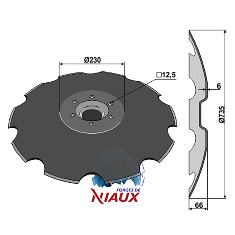 Landwirtschaft Bodenbearbeitung Scheibeneggen Scheibe gezackt Lemken|Niaux