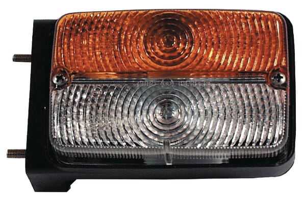 Cobo Richtungs- und Positionslicht  , vorne, rechteckig, 12 V, gelb / transparent, angeschraubt, 128x57x80mm, Cobo 03212000