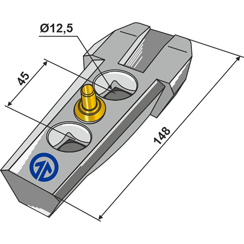 Landwirtschaft Bodenbearbeitung Grubber Schare & Leitbleche Halter komplett - Serie 410