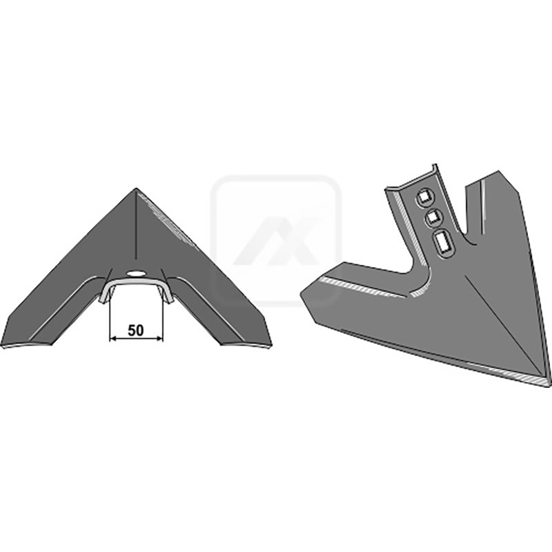 Landwirtschaft Bodenbearbeitung Grubber Schare & Leitbleche Gänsefussschar 350mm