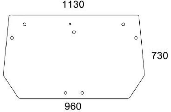 Kramp Heckscheibe 00154272010N