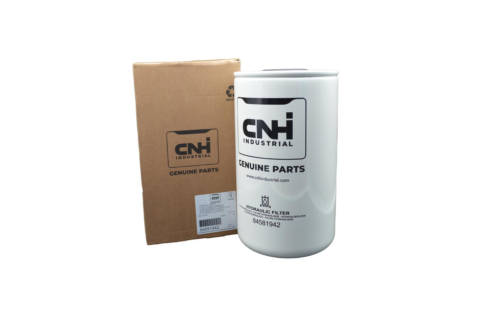 Hydraulikölfilter für New Holland Traktoren, Radlader/Lader und Mähdrescher sowie FORD Traktoren, Mähdrescher, Radlader/Lader, Ballenpressen und Baggerlader sowie FIAT Traktoren, Mähdrescher und Radlader/Lader sowie Laverda Traktoren und Mähdrescher