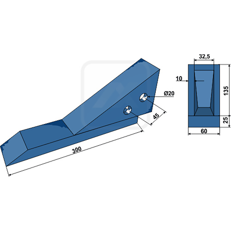 Landwirtschaft Bodenbearbeitung Grubber Schare & Leitbleche Scharspitze Frost|Razol