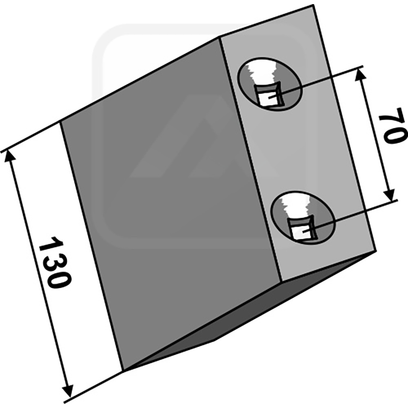 Landwirtschaft Bodenbearbeitung Grubber Schare & Leitbleche Scharmesser kurz - links 