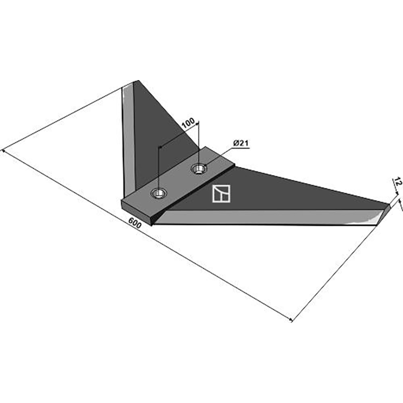 Landwirtschaft Bodenbearbeitung Grubber Schare & Leitbleche Flügelschar 600mm Amazone / BBG