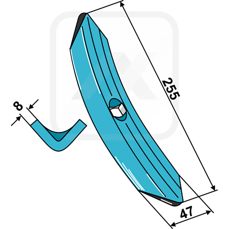 Landwirtschaft Bodenbearbeitung Grubber Schare & Leitbleche Schar 