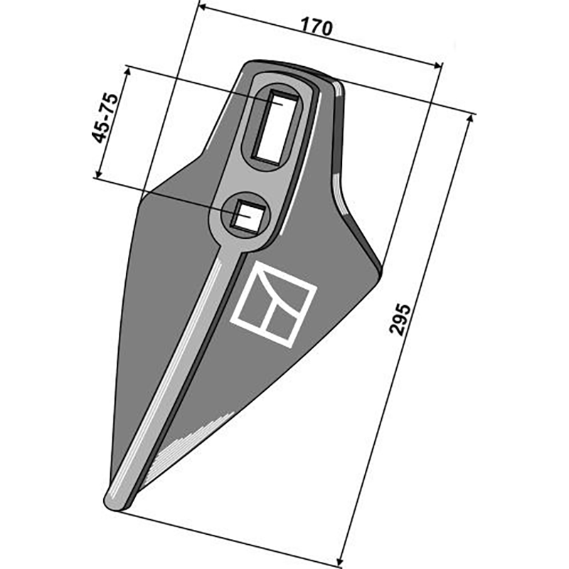 Landwirtschaft Bodenbearbeitung Grubber Schare & Leitbleche Schar form Belgio Amazone / BBG