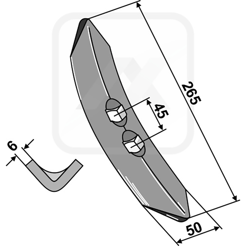 Landwirtschaft Bodenbearbeitung Grubber Schare & Leitbleche Schar Carre