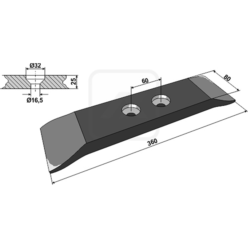 Landwirtschaft Bodenbearbeitung Grubber Schare & Leitbleche Scharspitze Dondi