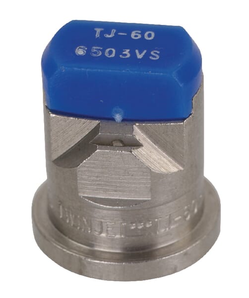 Doppelflachstrahldüse TJ 65° blau V2A TJ606503VS