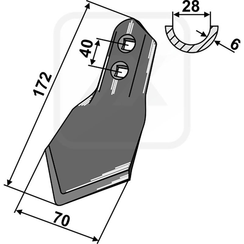 Landwirtschaft Bodenbearbeitung Grubber Schare & Leitbleche Schar Kongskilde