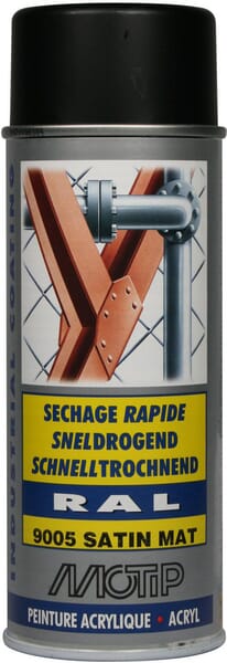 Motip RAL 9005 Acr. spray Schwarzsat #07164