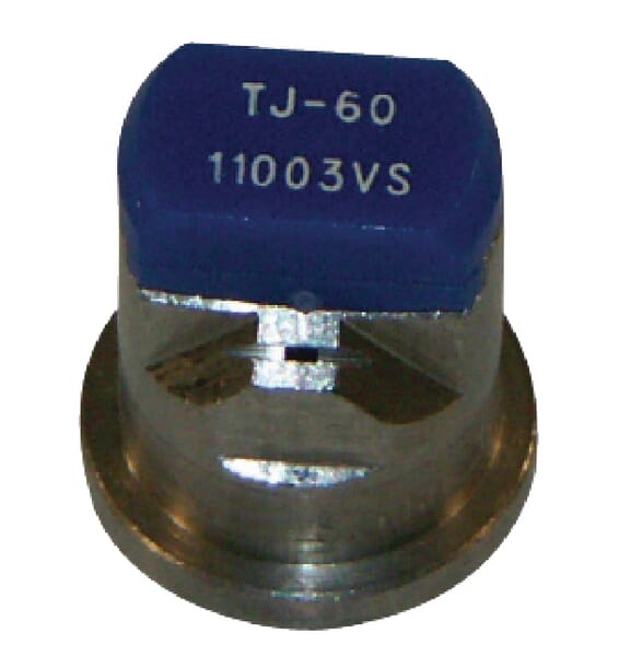 Doppelflachstrahldüse TJ 110° blau V2A TJ6011003VS