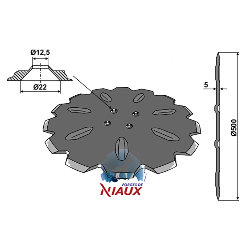 Landwirtschaft Bodenbearbeitung Scheibeneggen Sechscheibe gezackt Kverneland
