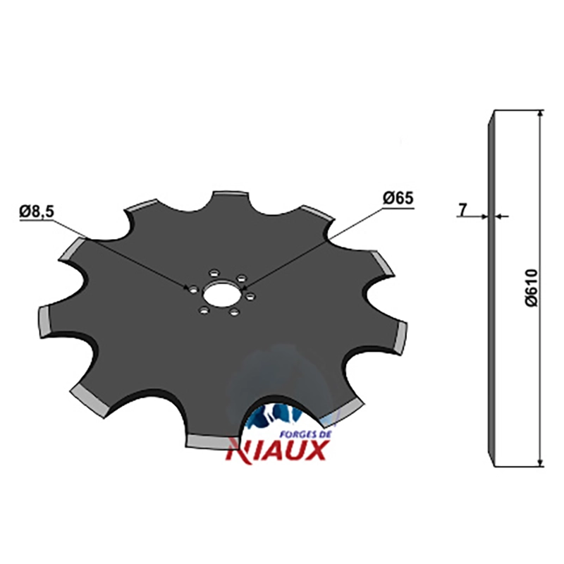Landwirtschaft Bodenbearbeitung Scheibeneggen Sechscheibe gezahnt gezackt Niaux|Rabe