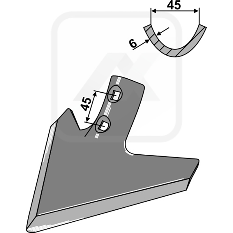 Landwirtschaft Bodenbearbeitung Grubber Schare & Leitbleche Gänsefussschar Amazone / BBG