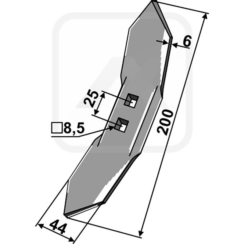 Landwirtschaft Bodenbearbeitung Grubber Schare & Leitbleche Schar  K28