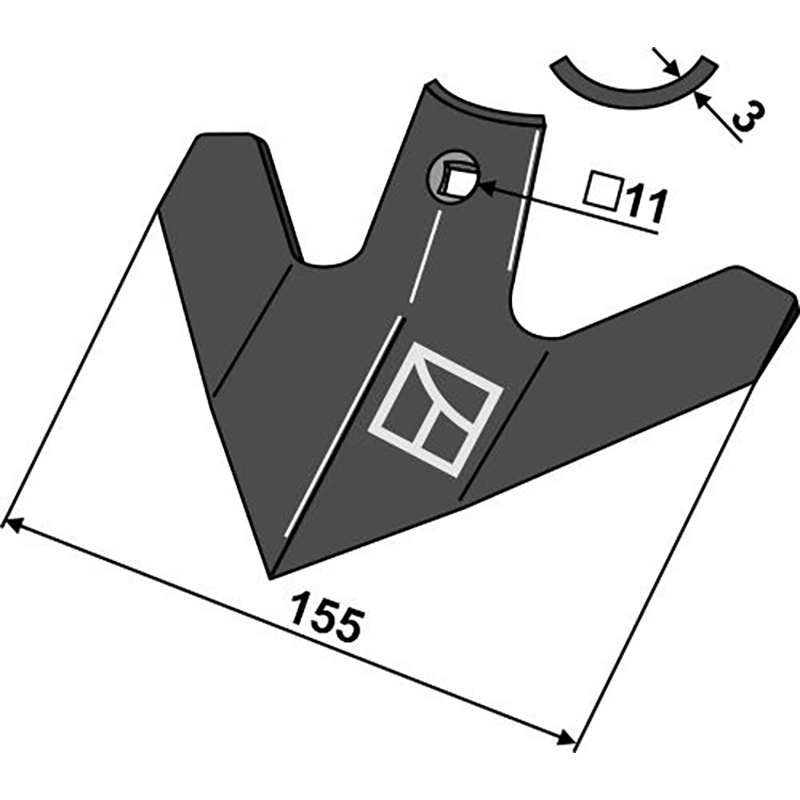 Landwirtschaft Bodenbearbeitung Grubber Schare & Leitbleche Hackschar Steketee