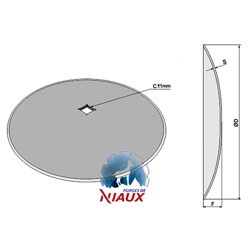 Landwirtschaft Bodenbearbeitung Scheibeneggen Scheibe glatt Niaux