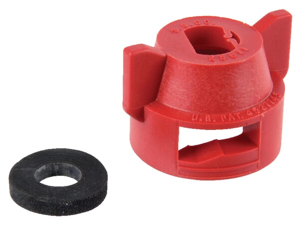 Düsenkappe mit Dichtung SW 8 rot ZF1664