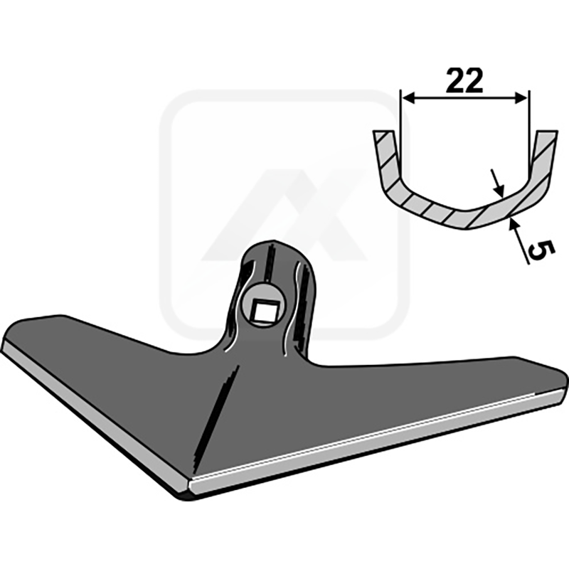 Landwirtschaft Bodenbearbeitung Grubber Schare & Leitbleche Gänsefussschar Kverneland|Lemken