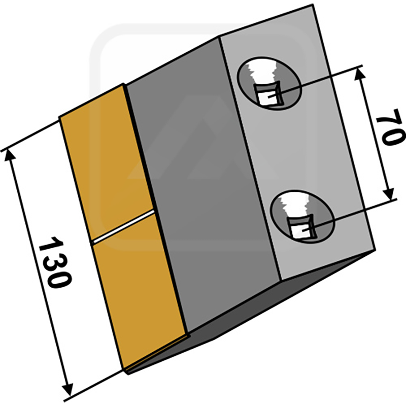 Landwirtschaft Bodenbearbeitung Grubber Schare & Leitbleche Scharmesser kurz - Hartmetall - links Howard|Kongskilde|Bigham Brothers|Tye