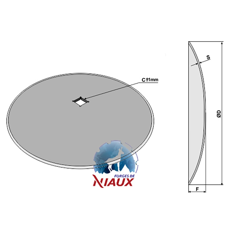 Landwirtschaft Bodenbearbeitung Scheibeneggen Scheibe glatt Niaux