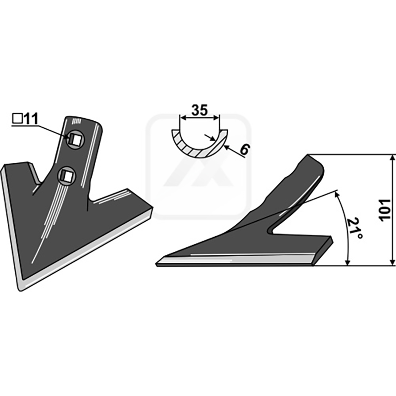 Landwirtschaft Bodenbearbeitung Grubber Schare & Leitbleche Gänsefussschar 