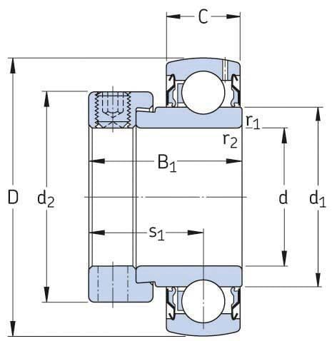 Lagereinsatz SKF YET206104SKF Lagereinsatz SKF