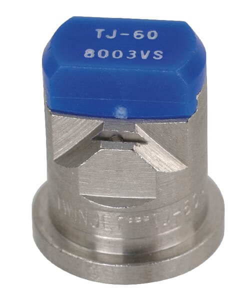 Doppelflachstrahldüse TJ 80° blau V2A TJ608003VS
