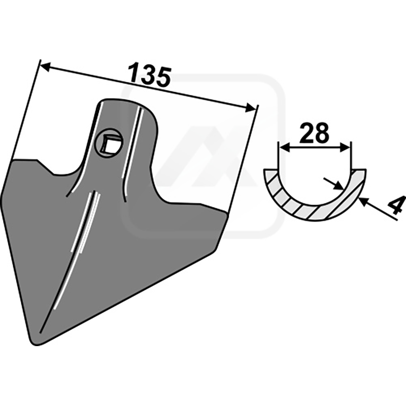 Landwirtschaft Bodenbearbeitung Grubber Schare & Leitbleche Hackschar Kongskilde|Thyregod