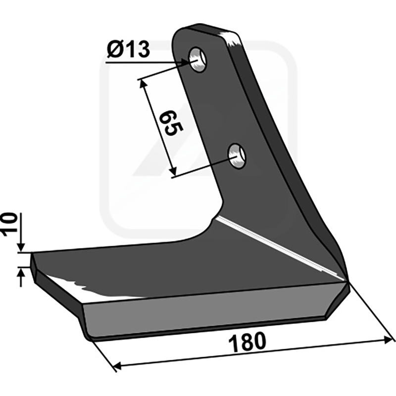 Landwirtschaft Bodenbearbeitung Grubber Schare & Leitbleche Flügelschar - rechts Amazone / BBG