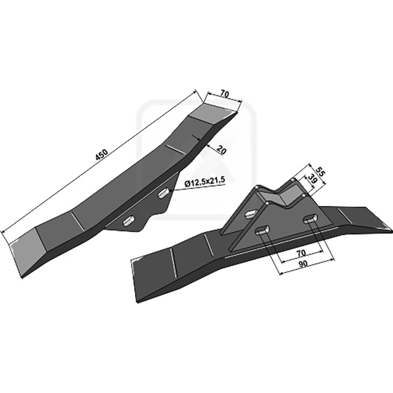 Landwirtschaft Bodenbearbeitung Grubber Schare & Leitbleche Scharspitze Strom|Bednar