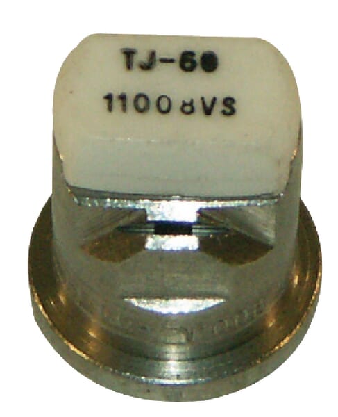 Doppelflachstrahldüse TJ 110° weiß V2A TJ6011008VS