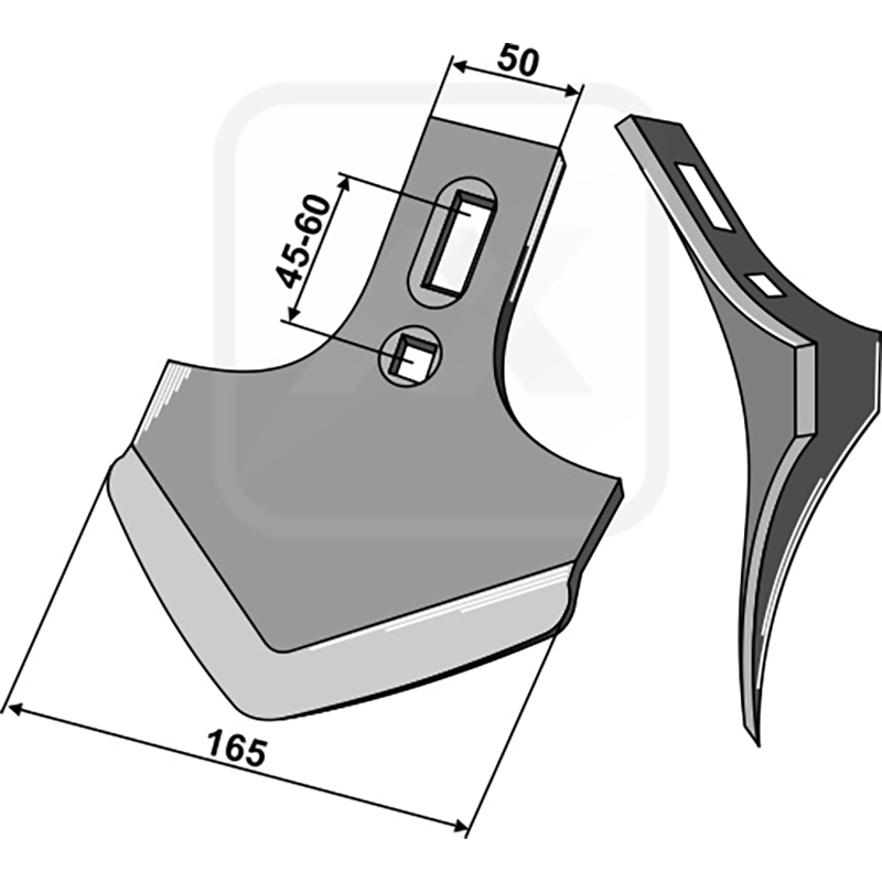 Landwirtschaft Bodenbearbeitung Grubber Schare & Leitbleche Universal-Breitschar 