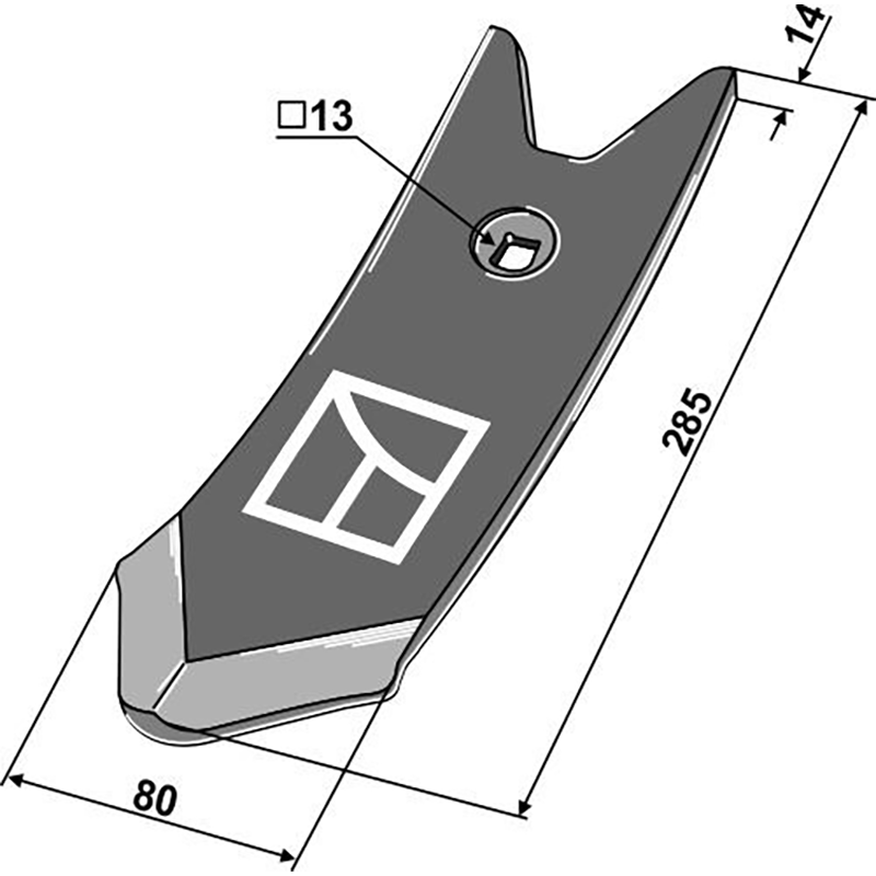 Landwirtschaft Bodenbearbeitung Grubber Schare & Leitbleche Scharspitze Köckerling Topmix