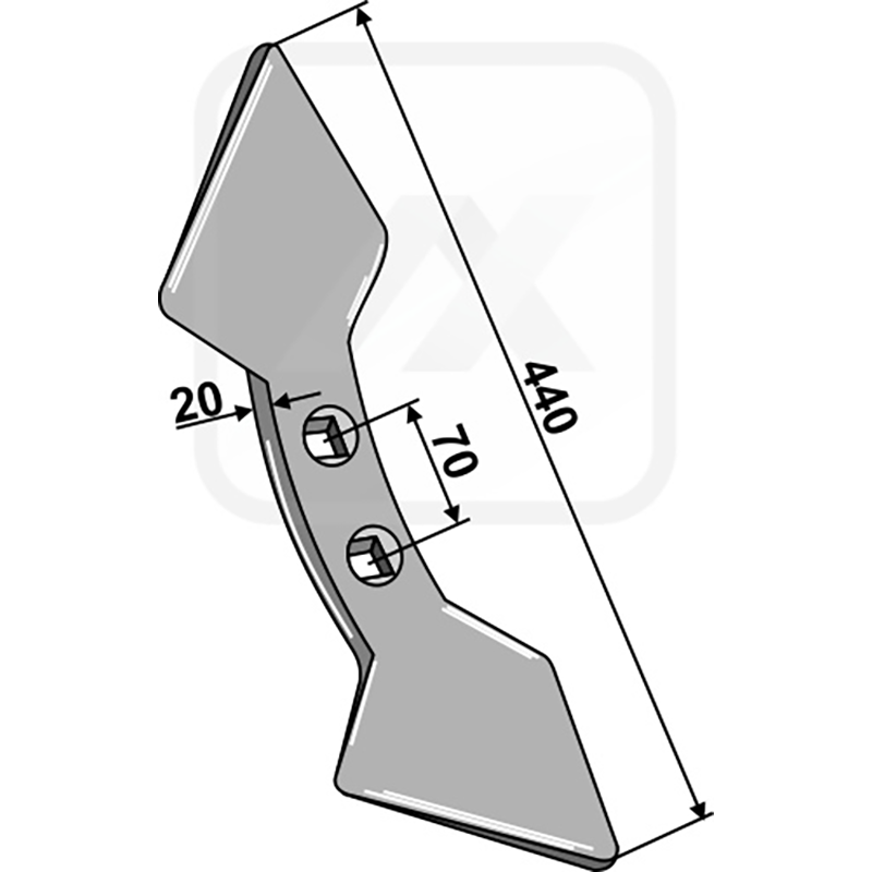 Landwirtschaft Bodenbearbeitung Grubber Schare & Leitbleche Doppelherzschar  70