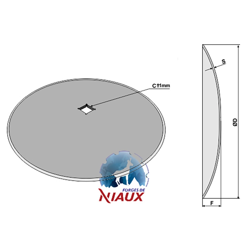 Landwirtschaft Bodenbearbeitung Scheibeneggen Scheibe glatt Niaux