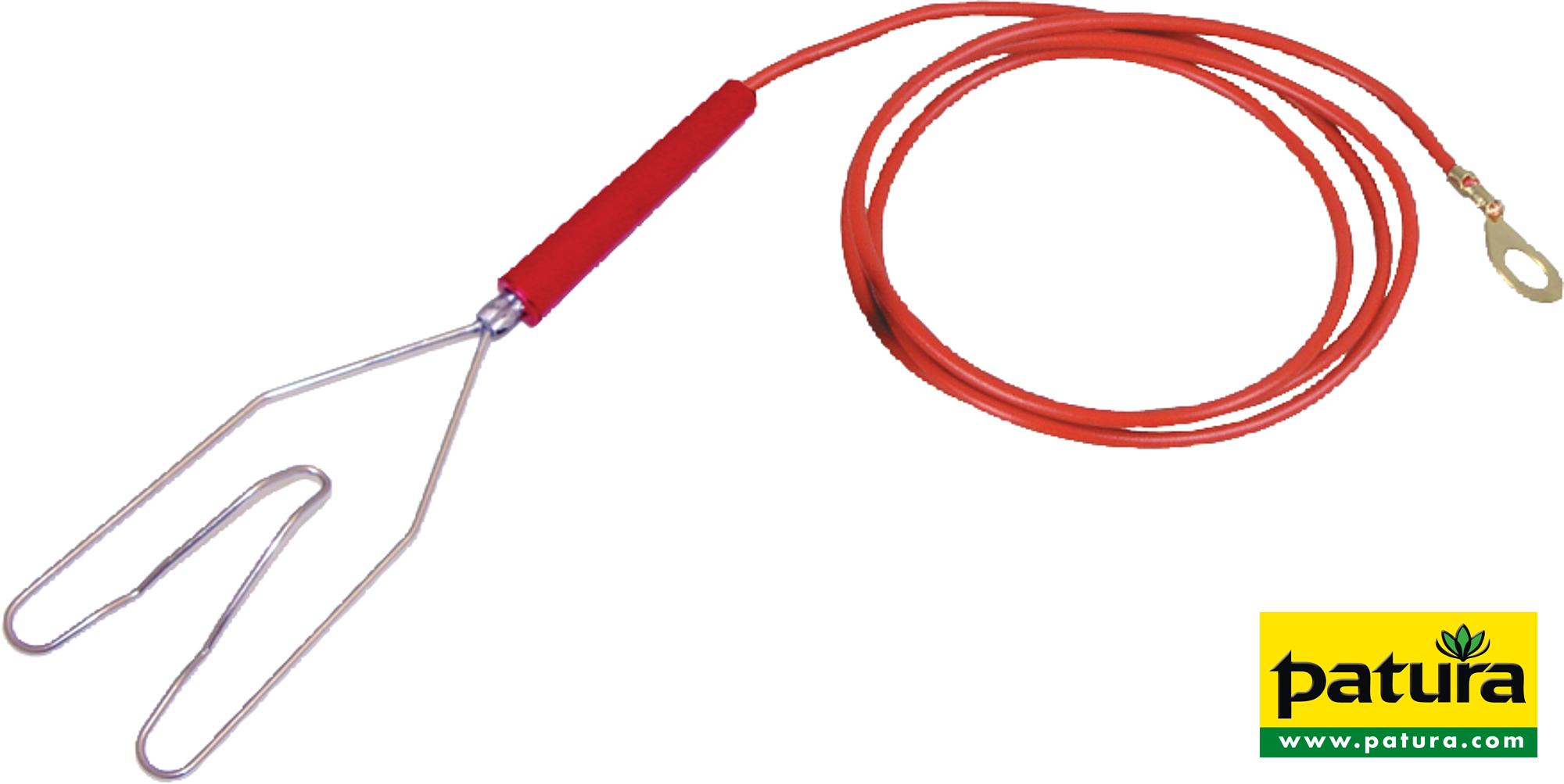 ZAUNANSCHLUSSKABEL M.HERZKLEMME U.RINGÖS